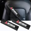 PU piele auto centură de siguranță umăr tampoane protecție capac pentru Lancer 9 Outlander ASX L200 Pajero Ralliart accesorii