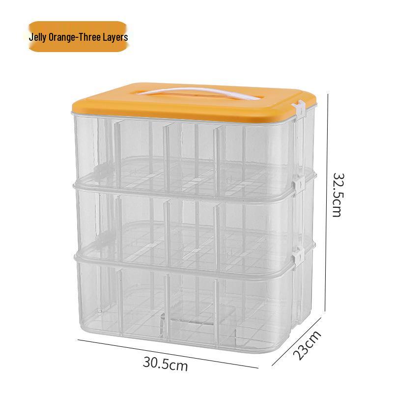 Lego Building Blocks Storage Box – Children's Toy Organizer for Small Parts, Transparent Classification Bin