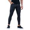 Pantalones Otoño Hombre Casual Cordones Piernas Slim Rayados Pantalones Casuales Hombre