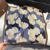 70x70cm Lightweight Silk-Look Square Scarf Women French Chic Hair Band Office Accessory Viscose 96%