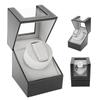 Single Automatic Mechanical PU Watch Winder Motor Wristwatch Holder  Black