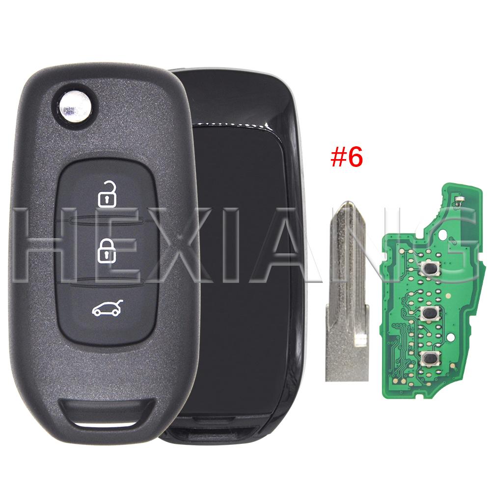 DR 4A Chip 433MHz Car Remote Flip Key CWTWB1G767 For Renault Kadjar Captur Megane3 Symbol Logan 2 Sandero 2 Dacia Duster