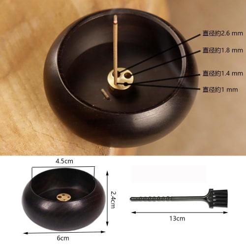 YJRUNFU Incense Holder, Stylish Wooden Incense Holder, Spill-Proof Ash Holder, Japanese-Style Mini Buddhist Altar Incense Burner, Ideal for Meditation