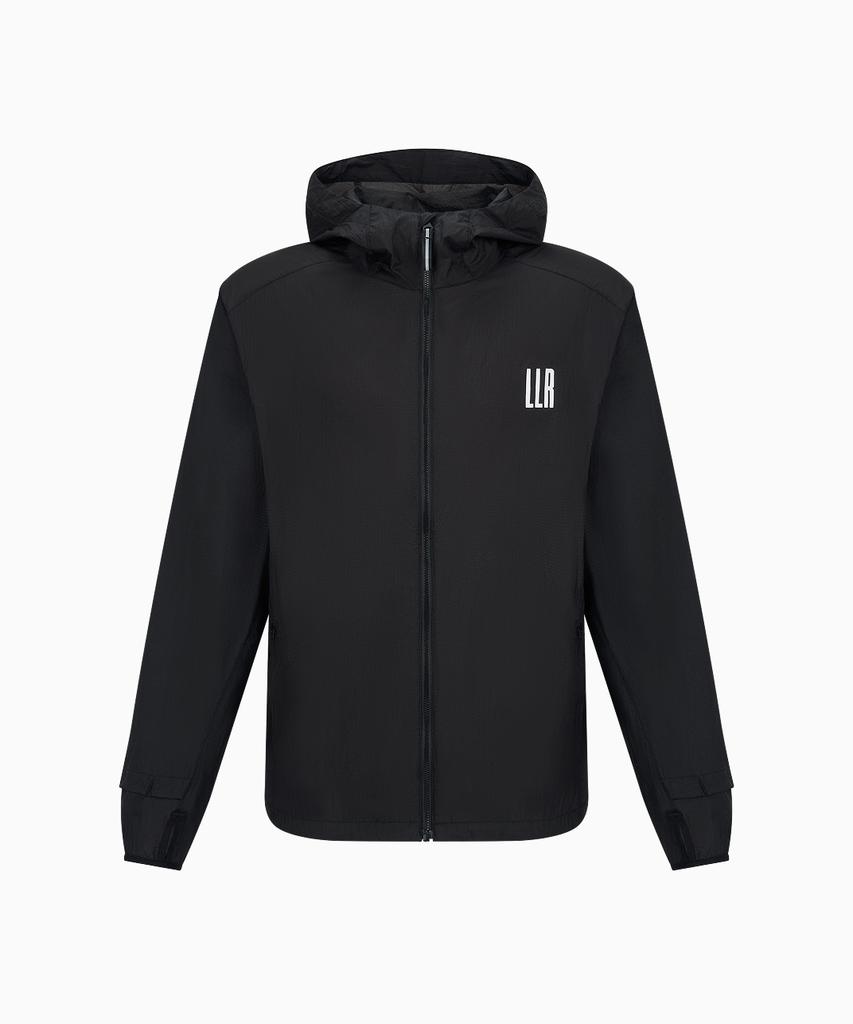 Limelight Apparel Athlete Ripstop Running Windbreaker (Black/White)