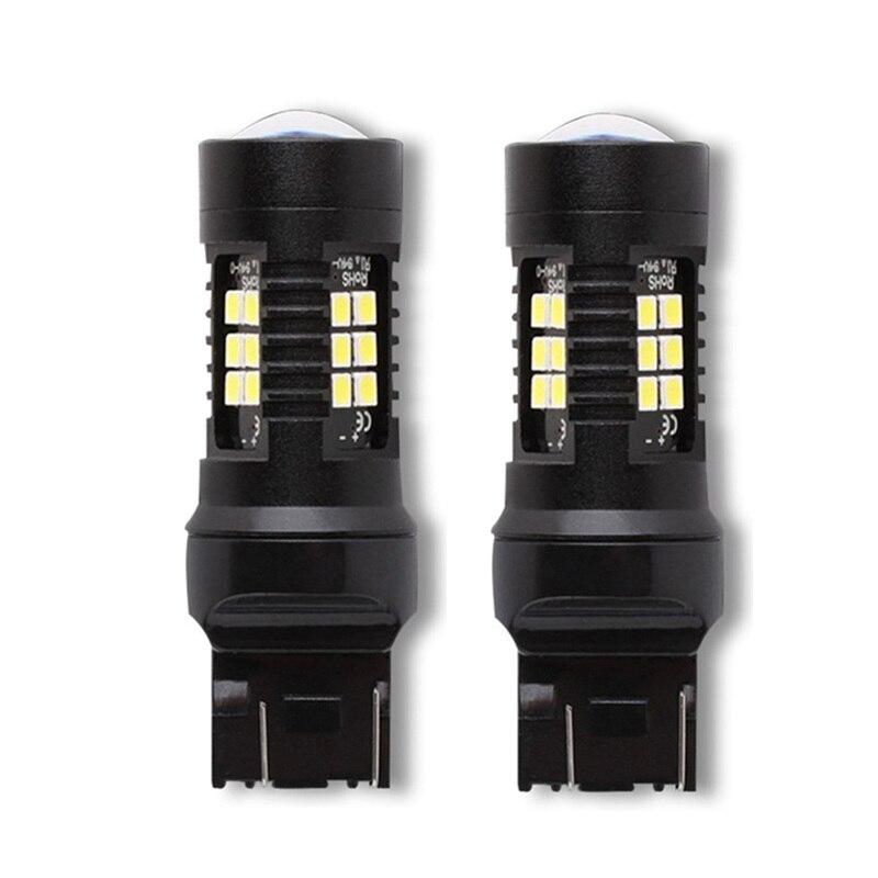 For Dacia Duster HS I Logan L52/K52 Mk2 MCV 2pcs/lot CANBus Error Free No Flash 21SMD LED Front DRL Daytime Running Lights
