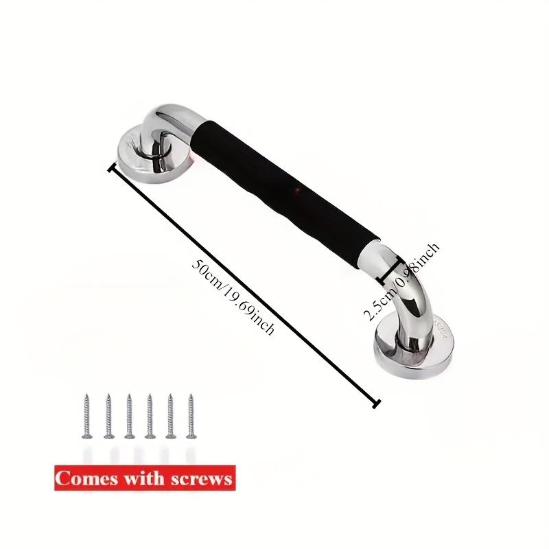 Premium duschhandtag i rostfritt stål - Halkskyddande, Hållbart säkerhetshandtag för äldre & funktionshindrade