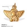 2026 DIY Pendant Necklace Fortune Amulets 18K Gold Plated Stainless Steel Charms Protection Luck Pendants for DIY Jewelry Making
