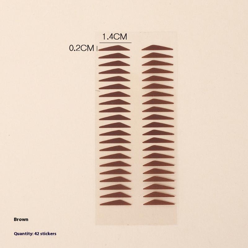 

Water Resistant Eyeliner Stamp Stickers One-Stick Molding Easy To Use Water Resistant Sweat Resistant Sweat Resistant 42pcs