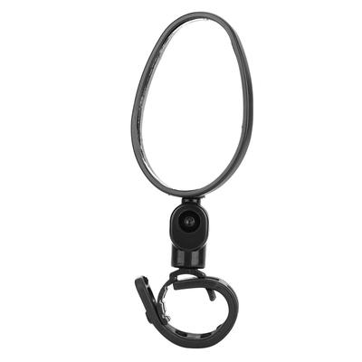 Durable 360 Degrees Rotate Adjustable Handlebar Rearview Road Mountain Bicycle Safety Mirror Oval