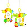 Baby Colorful Animal Car Hanging Toy Plush Rattle For Newborns And Infants