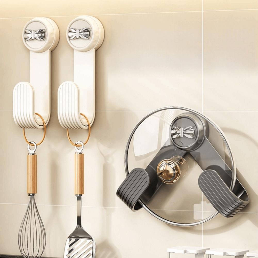 3Pcs Wall Mounted Pan Cover Storage Holder Punch Free Cutting Board Storage Rack  Kitchen