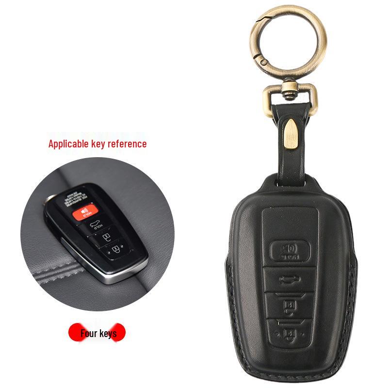 Genuine Leather Key Case for 2021 Toyota Avalon Hybrid