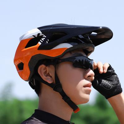 Kask rowerowy z szerokim daszkiem, amortyzujący wstrząsy, lekki, dla dorosłych, kask na rower szosowy