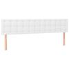 Tête de lit - MAISON EXCLUSIVE - 180x5x78/88 cm - Similicuir blanc - LED intégrée - Hauteur réglable