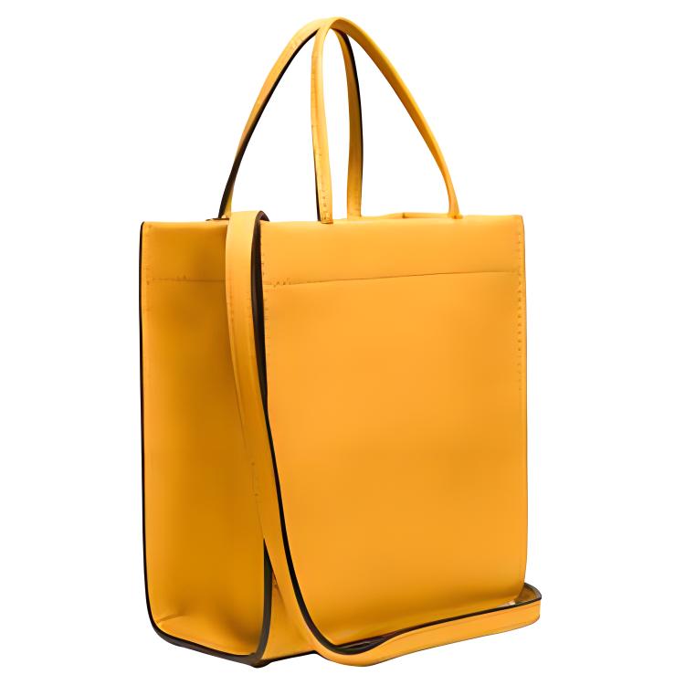 New COACH Cashin Cow Leather Tote Bag Shopping Bag Shoulder Bag Crossbody Bag Handbag Mini Women's Fuzzy Daylily Yellow C4828-B4UA