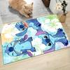 1pc Stitch Cartoon Carpet, 100% Polyester, Non-slip, Machine Washable, Waterproof, Outdoor Yard and Garden Decor, Home and Bedroom Decorative