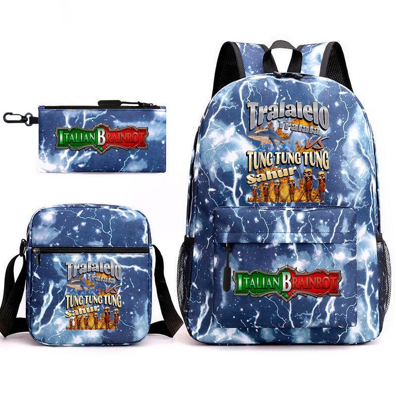 American Shanhaijing Backpack Student School Bag Shoulder Bag