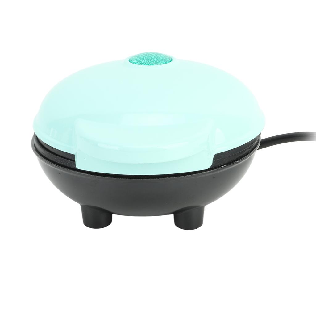Mini Electric Round Griddle 350W 3 In 1   ABS Mini Breakfast Griddle for Breakfast Afternoon Tea Blue