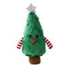 Cute Plush Christmas Tree Figurine with Gold Star for Tabletop Holiday Party Decor
