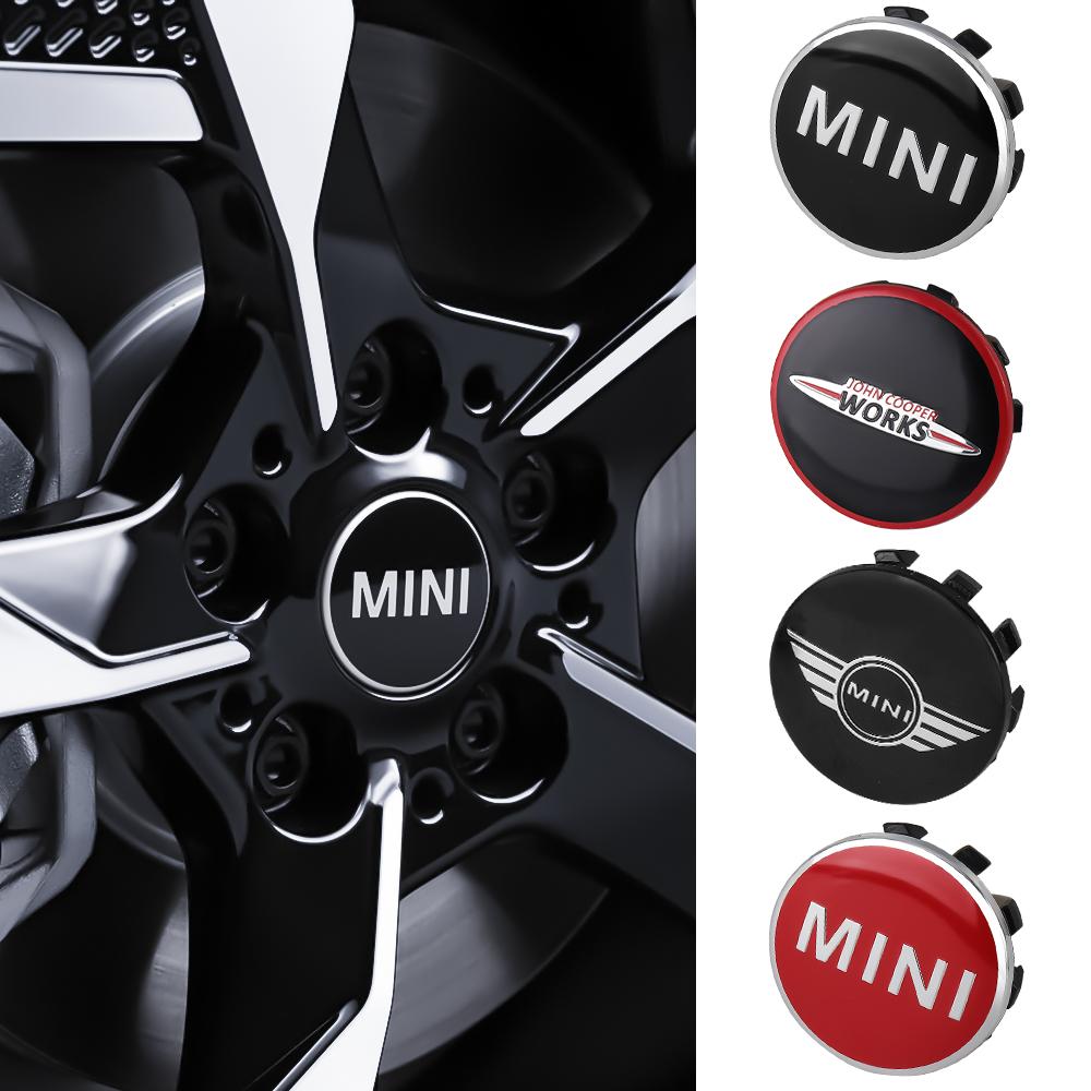 4 pièces 56mm Emblème de Voiture Cache-Moyeux de Roue Décoration de Pneu Accessoires Pour MINI Cooper JCW WORKS R53 R56 F55 F56 R60 R50 vhdsg88