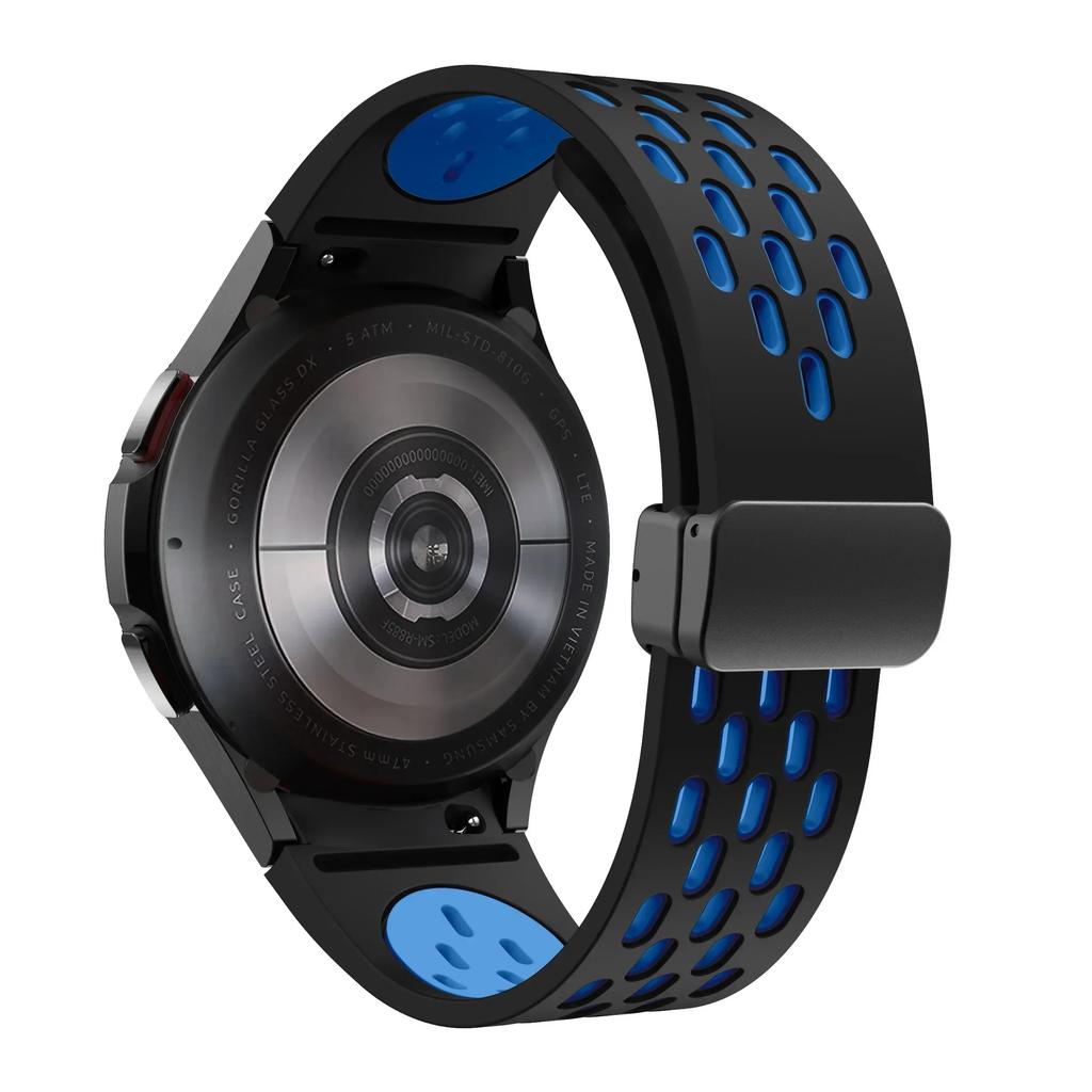 Silicone Strap for Samsung Galaxy Watch 7 6 5 4 40mm 44mm 5Pro 45mm Magnetic Buckle No Gaps Band 6 Classic 43mm 47mm 42 Bracelet