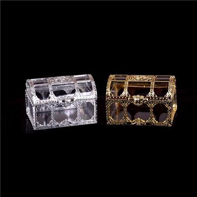 Mini Treasure Jewelry Box Wedding Party Shower Plastic Candy Box Supplies