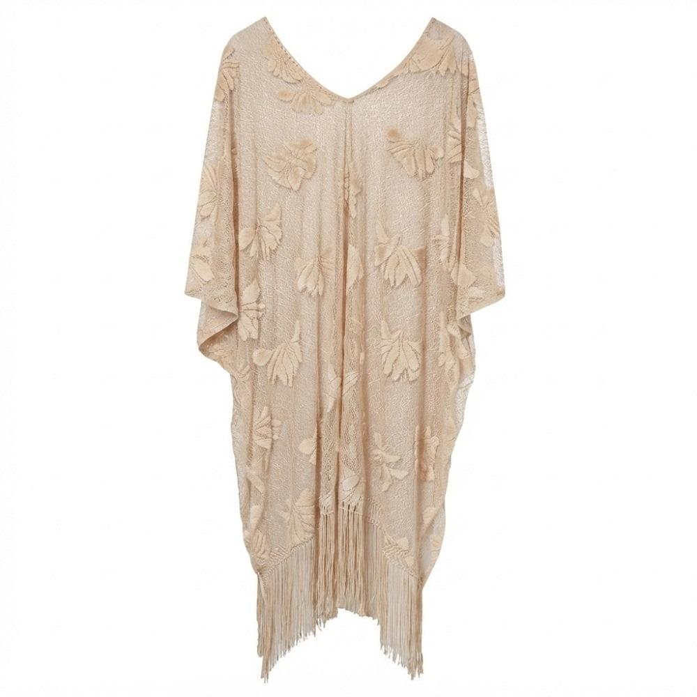 Hollow Out Beach Cover Up Lace Mesh Bikini Cover Up Fashion Swimsuit Cover Up For Women
