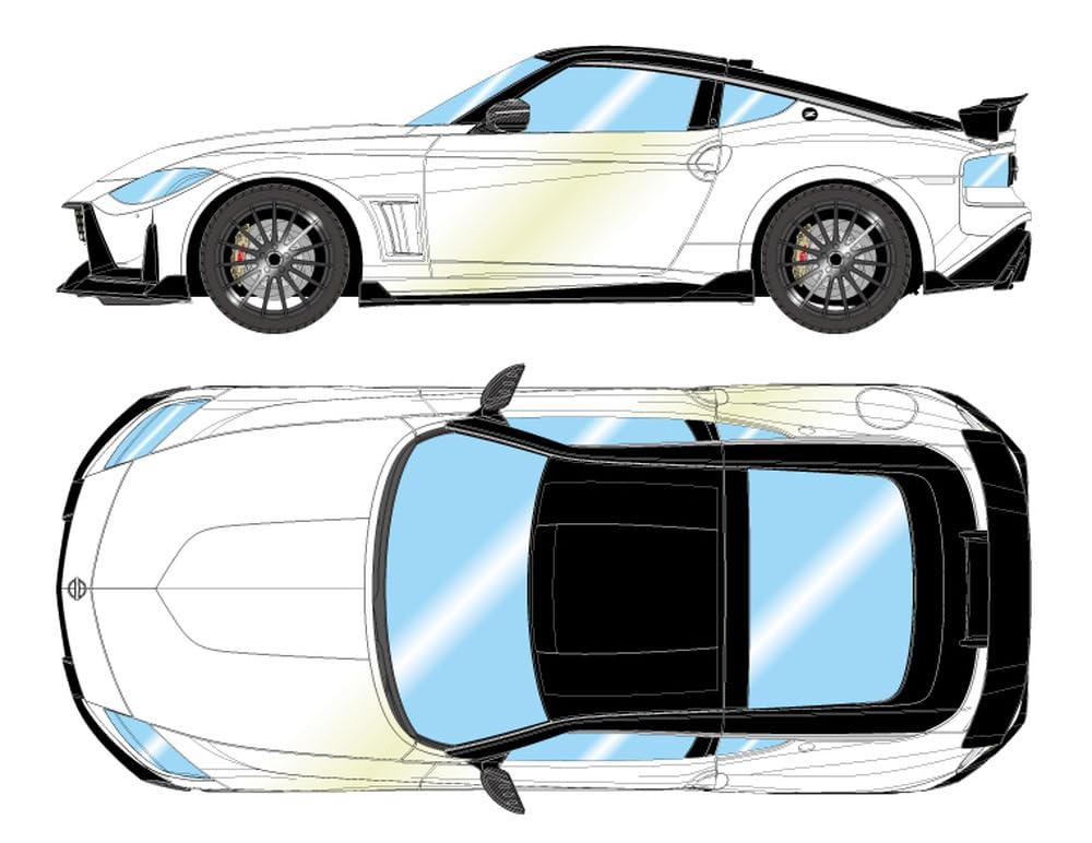 

Make up EIDOLON Impul Fairlady Z 2023 Призматический черный Готовая модель EM797B 1/43 Белый/Супер