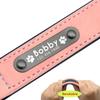 Customized PU Leather Dog Collar Free Engraving Dog NameTags Soft Padded Pet Necklace For Small Medium Large Dogs Pitbull Pug