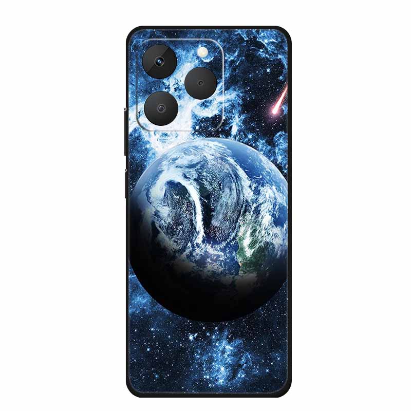 For Realme 15T Phone Case 15 T Fashion Picture Black Silicone TPU Soft Back Cover Case For Realme 15T 5G 2025 Case Realme15T Bag