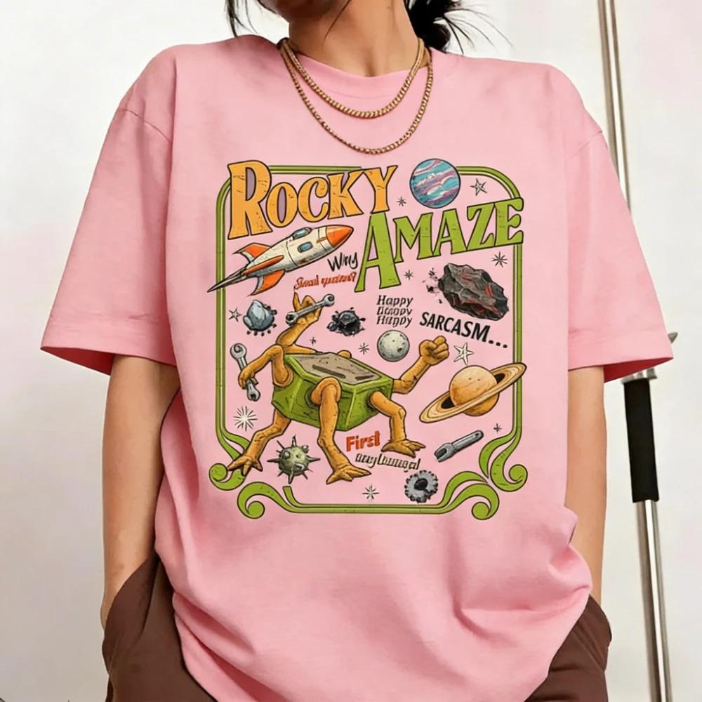 Fashion Unisex Women Cotton Tops Rocky Amaze Project Hail Mary Shirt SciFi Space Novel Fan Tee Funny Book Lover Graphic TShirt
