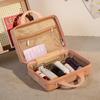 14" Red Bridal Cosmetic Suitcase - Portable Wedding Dowry Bag for Women