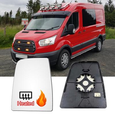 Rétroviseur chauffant supérieur gauche/droite de voiture en verre, rétroviseur latéral d'aile automatique pour Ford Transit MK8 2014 – 2019