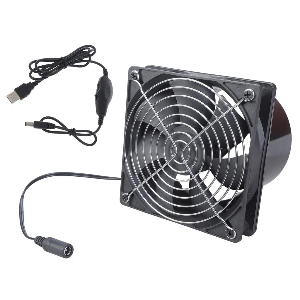 12cm In Line Air Blower 5V Ventilation Blower Ventilation Fan Bilge In Line Marine Bilge Strong Engine Air Blower Fan