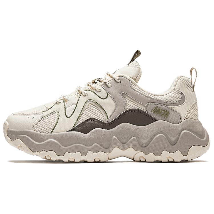 Anta Star Rock Fashion Trendy Versatile Wear-Resistant Lightweight Low-Top Casual Shoes Men sneaker Fish-Belly-White 912528891-4