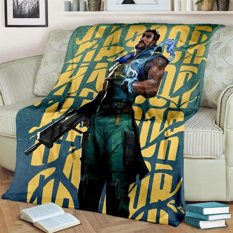 Buy VALORANT Game Gamer Cartoon 3D Blanket,Soft Throw Blanket for