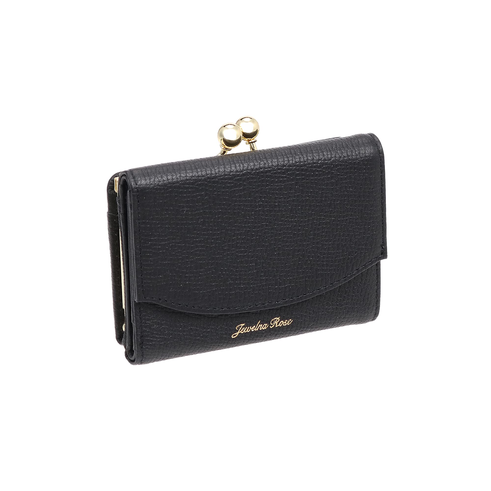 

Trifold Wallet Genuine Leather Mini Wallet Compact Clasp Black [Jewel Narrows] [Mirage Wallet] No.15151 Women s чорний
