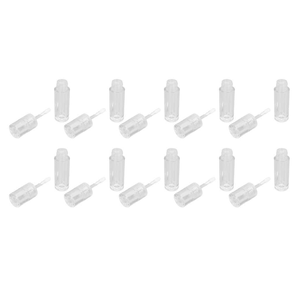 10pcs Empty Lip Gloss Tube Transparent Leakage Proof Refillable Lip Glaze Bottle for Lip Cosmetic