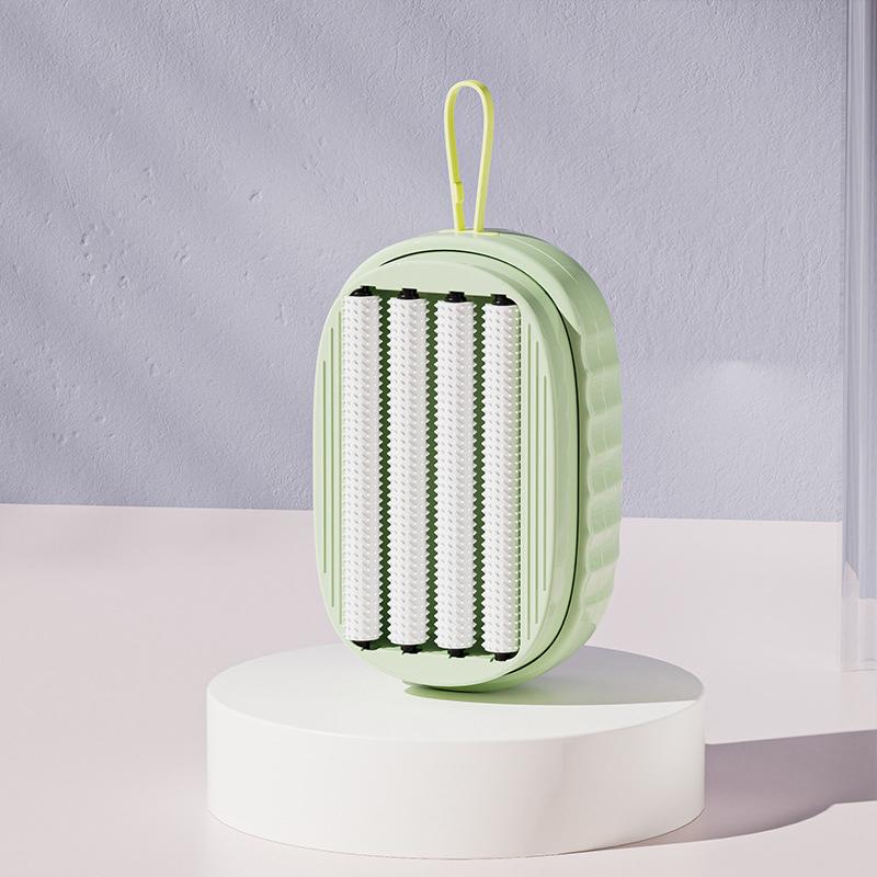 Laundry Brush Roller Multi-Purpose Caddy Handheld - Household Foam Roller, Soft Bristles, Hand Laundry Scrubber