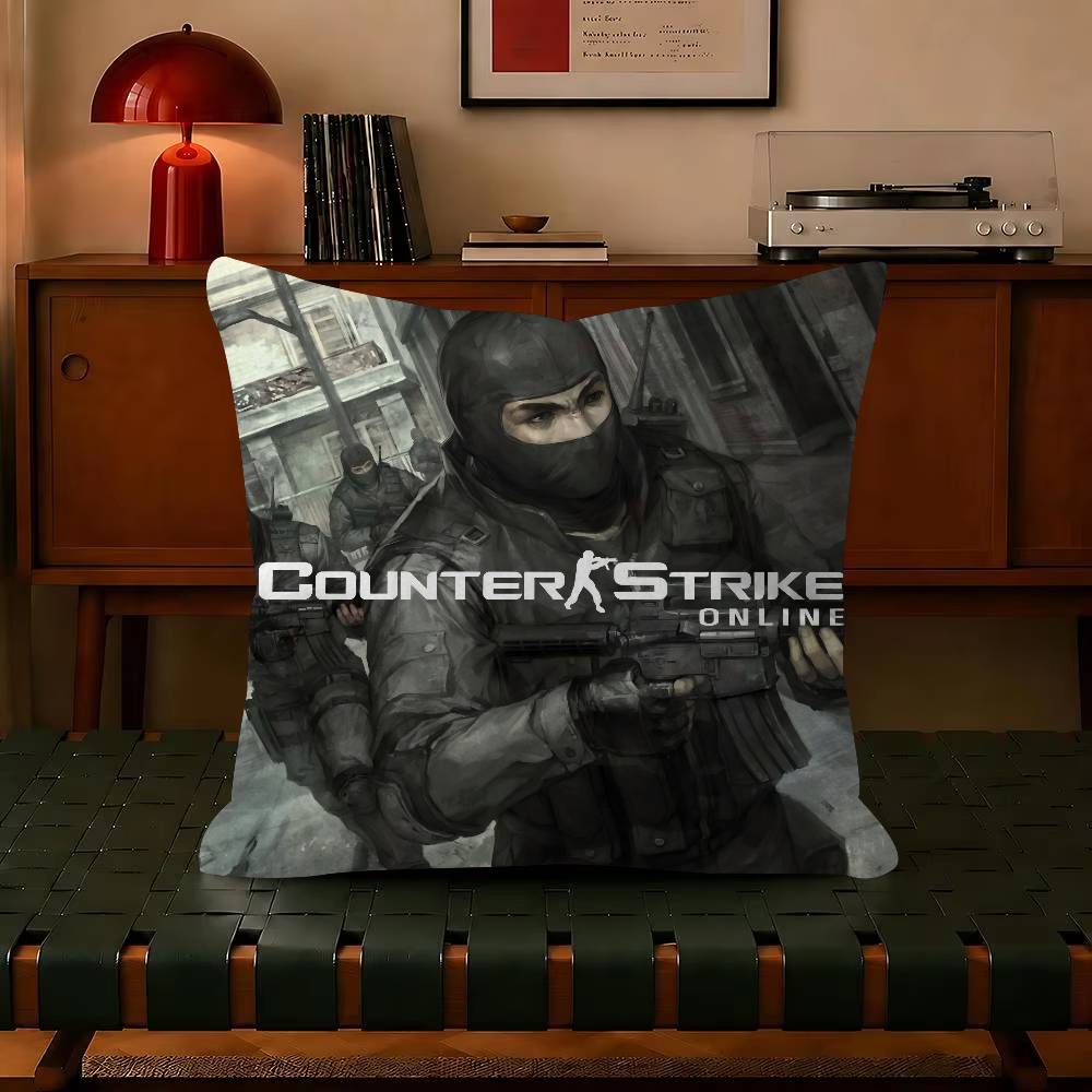 Hot Game CCounterStrike CS Pillow Gift Home Office Decoration Bedroom Sofa Car Cushion Cover Case X