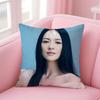 Elegant stars ZZhang Ziyi Cushion Cover Pillow Case Soft Friendly Fabric  Concealed Zipper