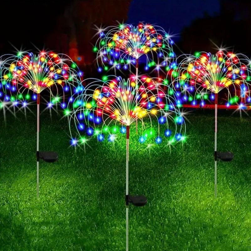 Solar Firework Lights: Waterproof Outdoor Festival & Courtyard Decor