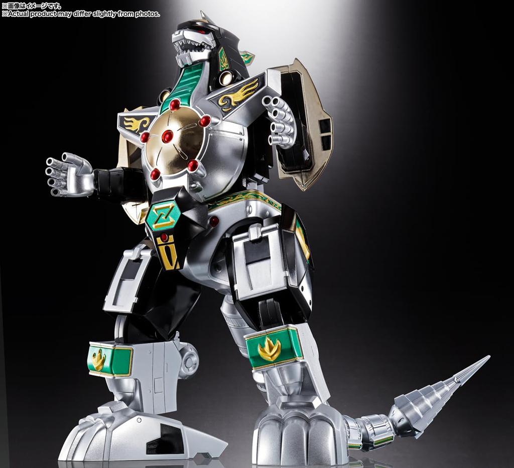 TAMASHII NATIONS Soul of Chogokin Dinosaur Sentai Zyuranger Juutei Daijushin Daijushin Dragon Caesar 260 mm malt bevegelig figur GX-72 & GX-78