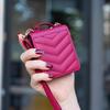 Applicable to Samsung Z Flip7 mobile phone case Flip5 wavy oblique span protective case Z Flip4 plaid strap case