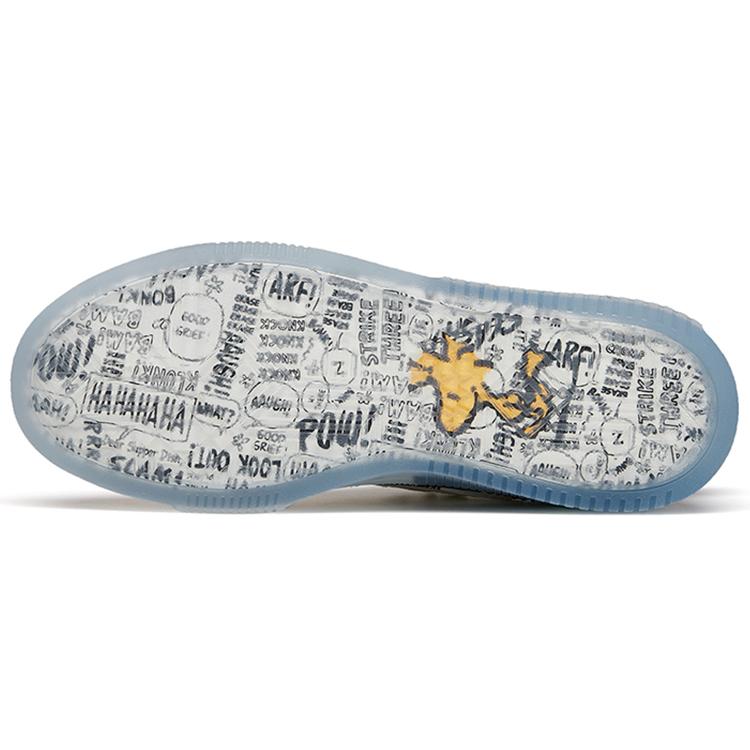 Anta X Snoopy Skateboarding Shoes 'White Black Blue' 912148030-3