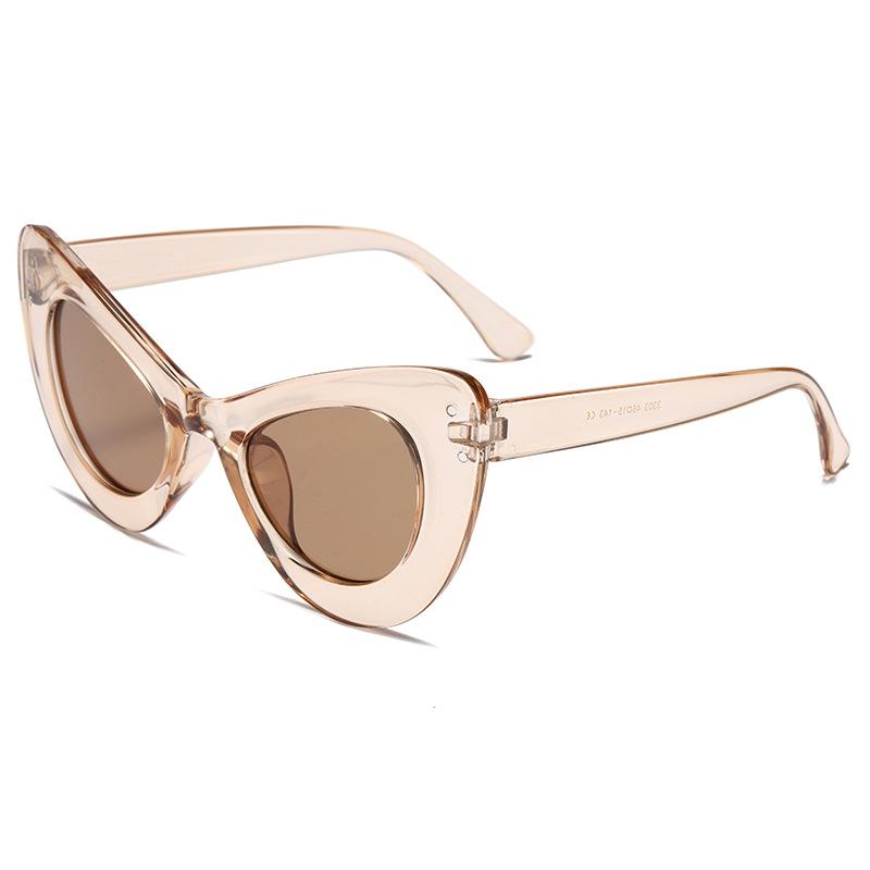 Luxury Designer Oversized Cat Eye Sunglasses Women Vintage Sweet Sexy Ladies Big Frame UV400 Sun Glasses
