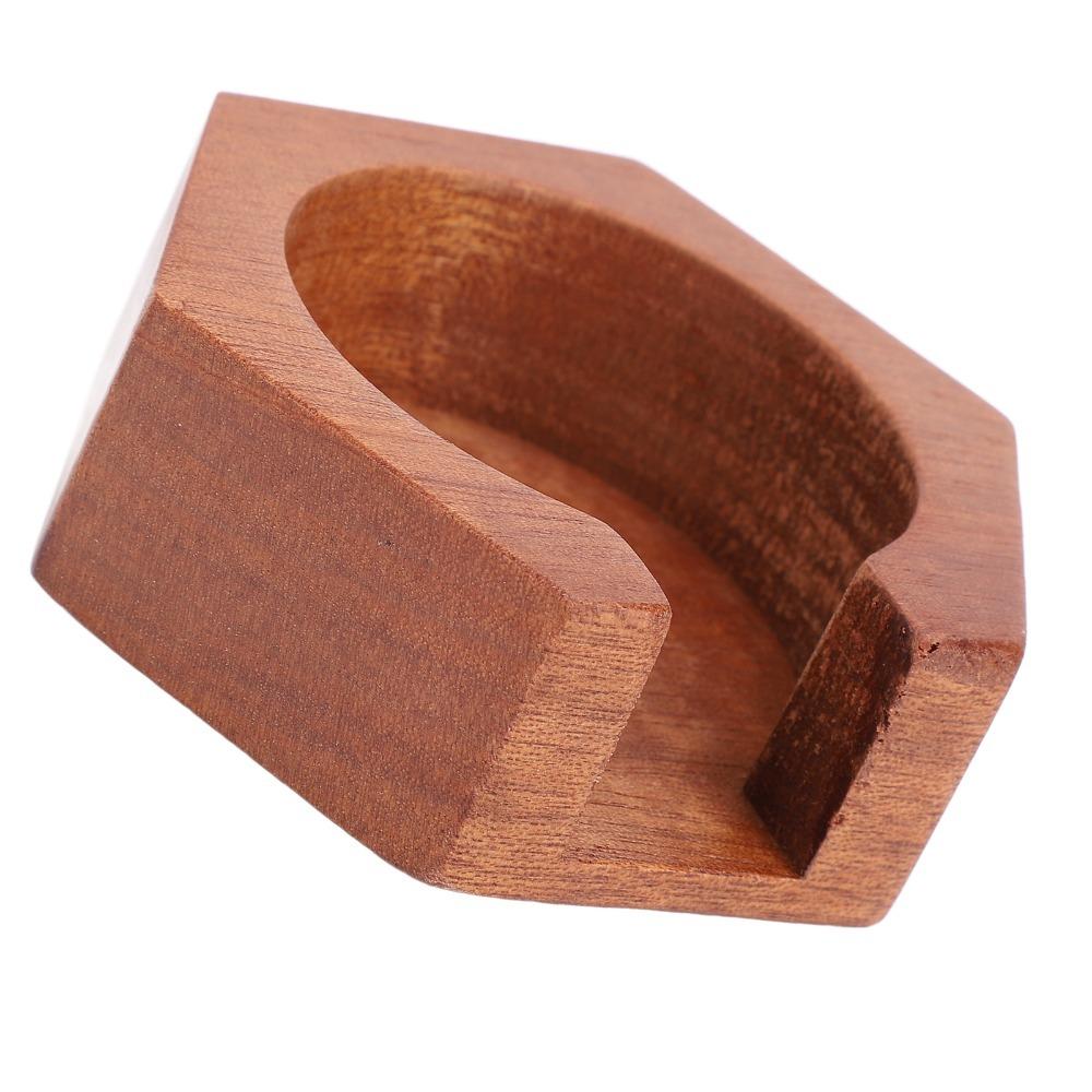 Polished Surface Coffee Filter Container Solid Wood Coffee Filter Paper Organizer Home Use