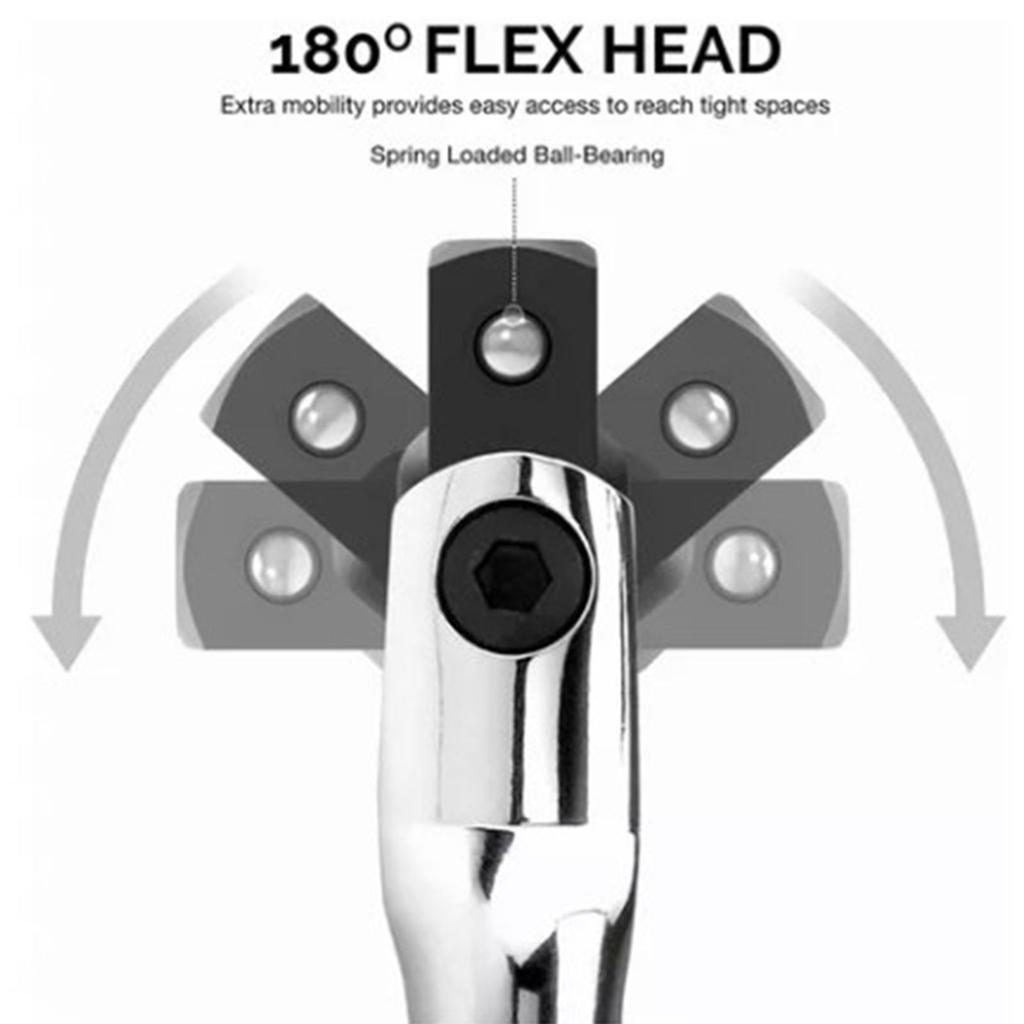 Socket Wrench Long Force Lever Steering F Type Rod Adjustable Head Repair Hand Tool