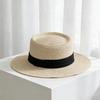 Fashion French Straw Hat Women's Summer Seaside Fine Grass Beach Hat Concave Top Sun Hat Straw Hat Retro Sun Protection Hat