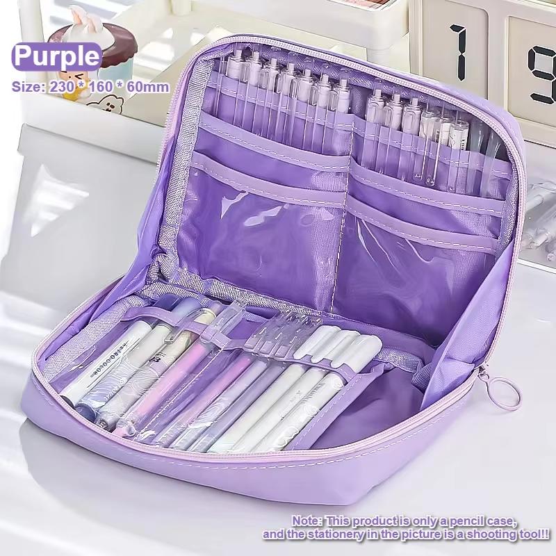 12 Layers Large Capacity Pencil Case Good Looking Multifunctional Classification Storage Stationery Storage Bag 1pc